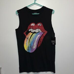 NWT The Rolling Stones S Small Black  men’s tank